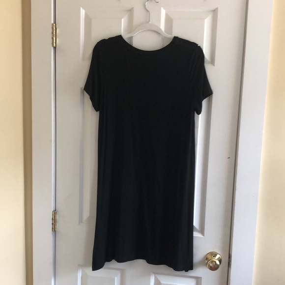 Black T-shirt Dress - Picture 2 of 3